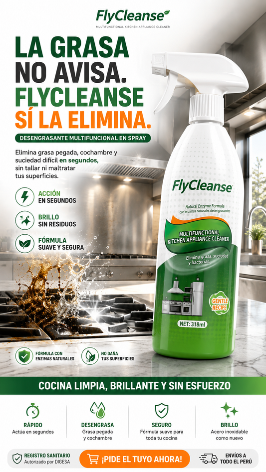 FlyCleanse Desengrasante Multifuncional